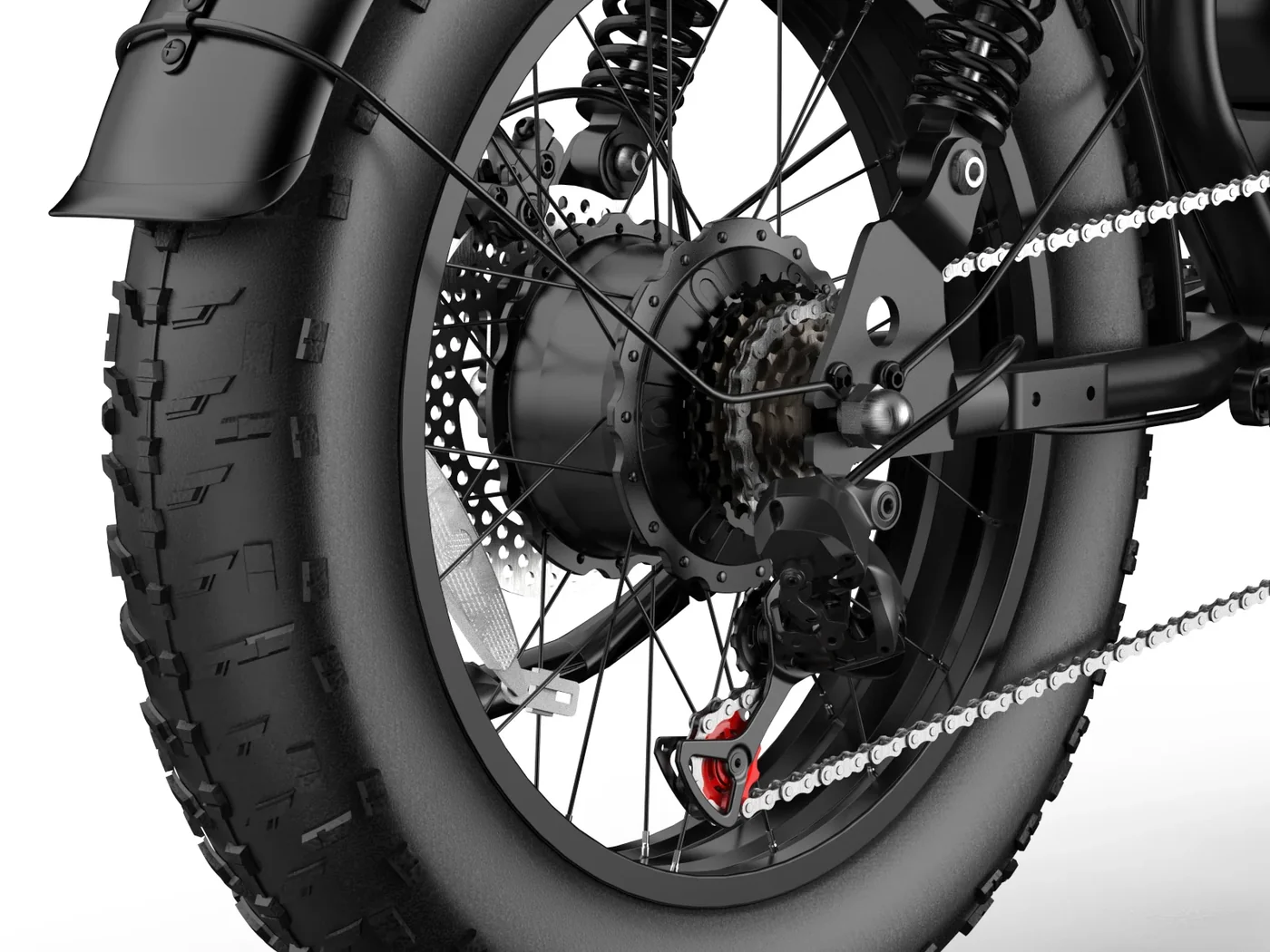 Eazion K9, Moped-style electric bike, fat tires - Image 15