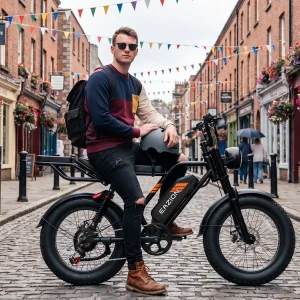 Eazion K9, Moped-style electric bike, fat tires - Image 11